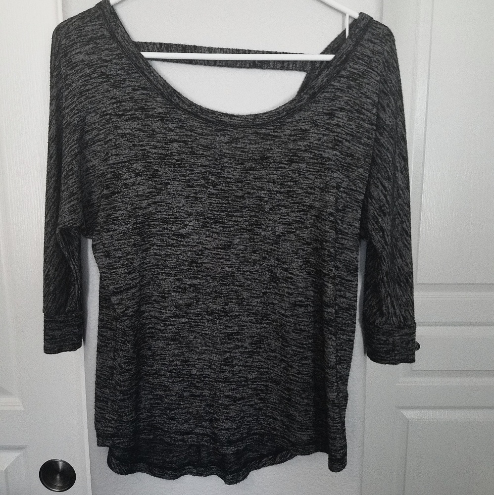 Rock and Republic dark grey quarter length shirt